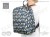 Leaves Print Backpack Handbag - Charcoal