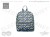 Leaves Print Backpack Handbag - Charcoal